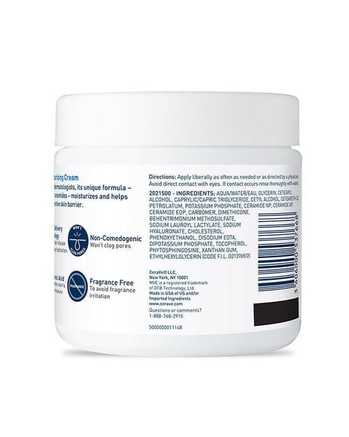 CeraVe Daily Moisturizing Cream - SkinElite - back of jar