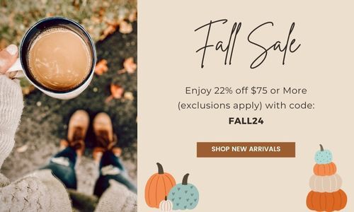 Fall Sale 22% off $75+ with code FALL24