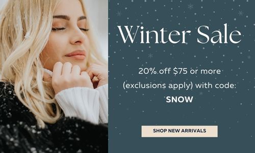 Winter Sale 20% off $75 or more with code SNOW